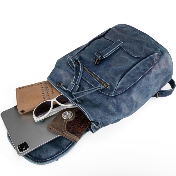 Montana West Backpack for Men Women Drawstring Casual Daypack for Men Travel - Picture 6 of 7